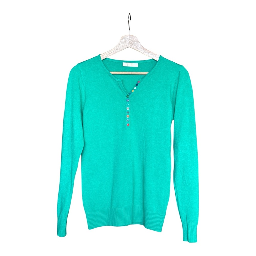 Parisian Women's Vibrant Green Crew Neck Sweater